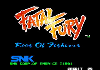 Fatal Fury Arcade Pantalla de título